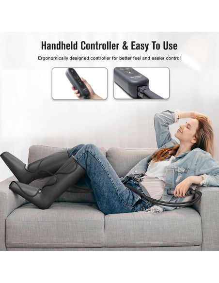 Masajeador de Aire para Piernas FIT KING FT-009A - 2 Modos 3 Intensidades