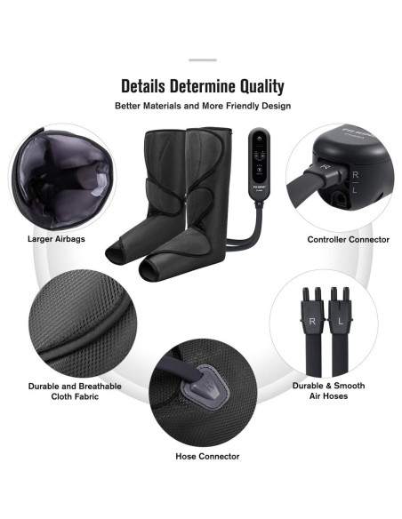 Masajeador de Aire para Piernas FIT KING FT-009A - 2 Modos 3 Intensidades