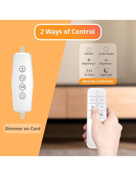 Lámpara de Lectura LED iFalarila con Control Remoto 3.5"