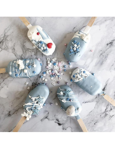 Moldes de Paletas de Silicona Ozera 2 Piezas Multicolor