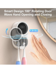 Soporte Limpiador de Cepillos de Dientes Biodzzs x122 Blanco 2