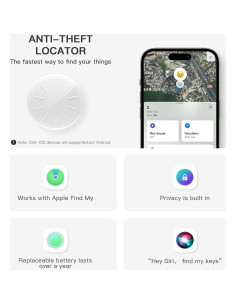 Etiqueta de Seguimiento Air ZITTZ con Llavero y Funda IP67 2