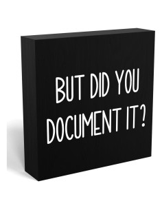 Señal de Caja de Madera MMIISHE 12.7x12.7cm Decorativa Negra