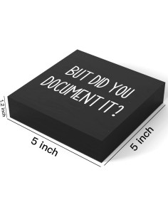 Señal de Caja de Madera MMIISHE 12.7x12.7cm Decorativa Negra 2