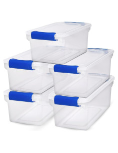 Contenedores de Almacenamiento HOMZ 5-Pack 7.1L Azul
