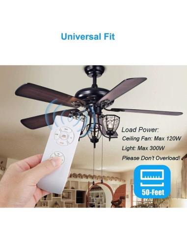 Kit Control Remoto Inalámbrico para Ventilador de Techo Ostrich