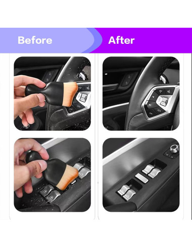 Cepillo de Detalle AOCISKA QXS002 para Interior de Coche
