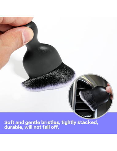 Cepillo de Detalle AOCISKA QXS002 para Interior de Coche