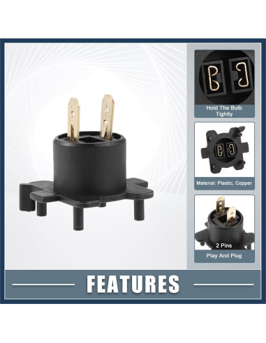 Adaptador de zócalo de bombilla INFINAUTO 90075-99140 para Toyota