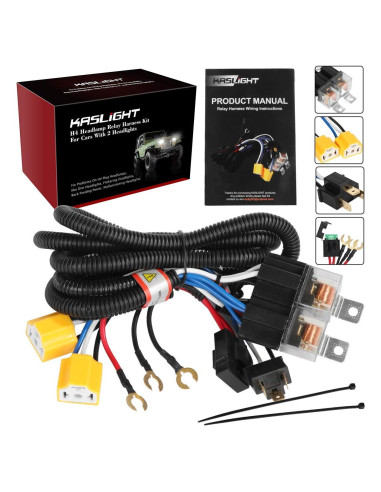 Set 2 Arneses H4 KASLIGHT para Faros LED Toyota Tacoma