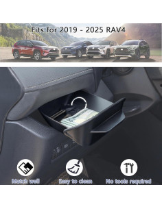 Caja de Cajón del Conductor JDMCAR para Toyota RAV4 2019-2025 2