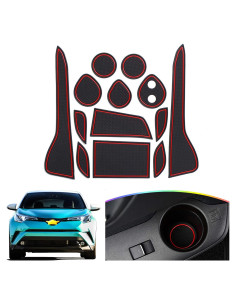 Alfombrilla de ranura para puerta SKTU Rojo 2018-2022 C-HR