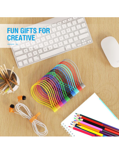 Correas Magnéticas de Silicona FRKNER 22.86 cm Reutilizables 12 Pzs