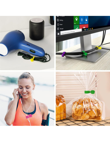 Correas Magnéticas de Silicona FRKNER 22.86 cm Reutilizables 12 Pzs