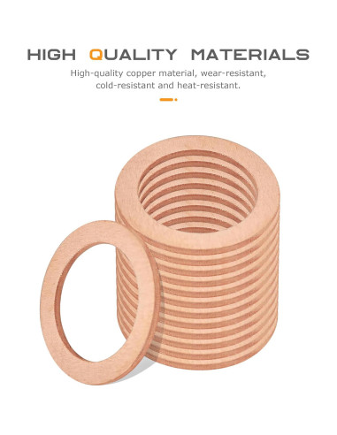 15 Juntas de Drenaje de Aceite Cobre 14mm SCUARI