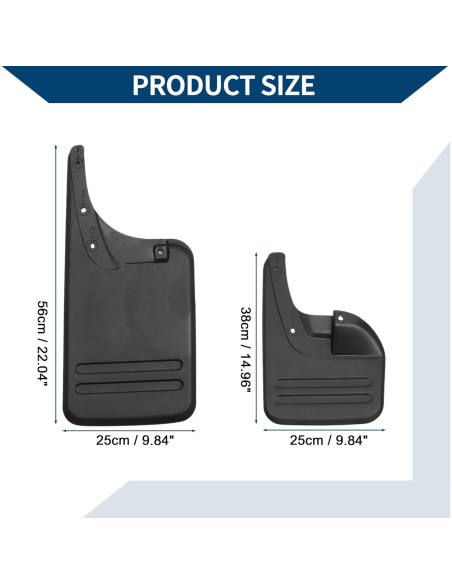 Guardabarros Hihaha para Toyota Hilux 2005-2013 - 1 Juego