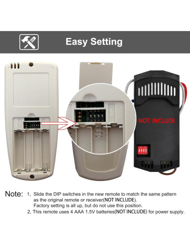 Control Remoto FAN-9T Hampton Bay con Temporizador y LCD