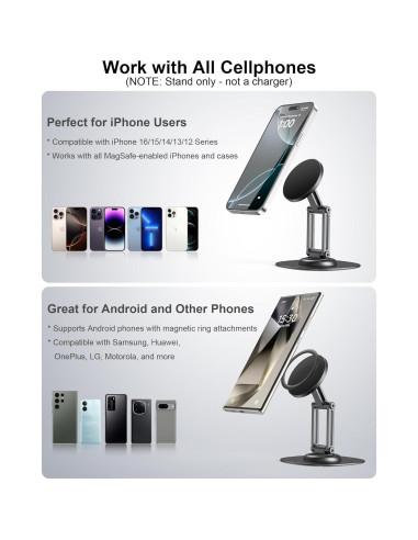 Soporte Magnético para Teléfono NINEFATICS Ajustable 360