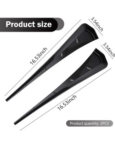 2 Ventilaciones Laterales de Guardabarros Ferianl ABS Negro 2