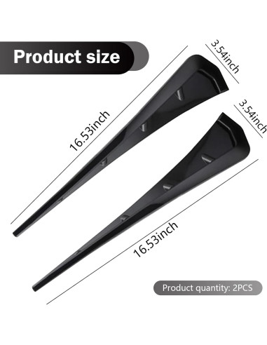 2 Ventilaciones Laterales de Guardabarros Ferianl ABS Negro