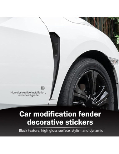 2 Ventilaciones Laterales de Guardabarros Ferianl ABS Negro