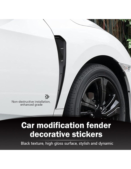 2 Ventilaciones Laterales de Guardabarros Ferianl ABS Negro