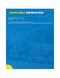 Cilindro Maestro de Freno PHILTOP para Toyota Yaris 2007-2011 2