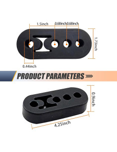 Soporte de Silenciador de Escape Shakas 2 PCS Ajustable 2