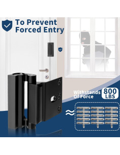 Cerraduras de Refuerzo de Puerta Lvyesea 3 Pcs Seguridad Infantil 2