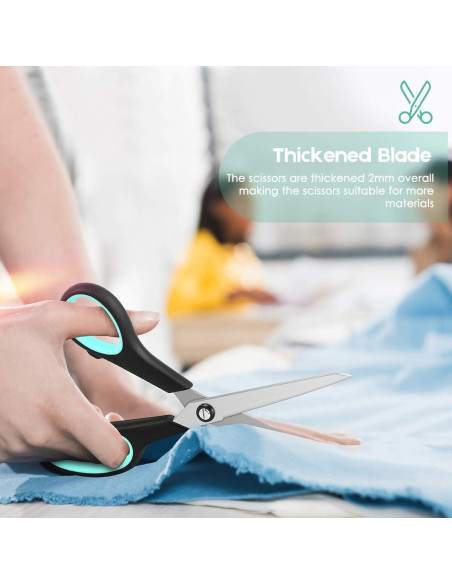 Paquete de 3 Tijeras iBayam 20.32 cm Alta Resistencia Afiladas