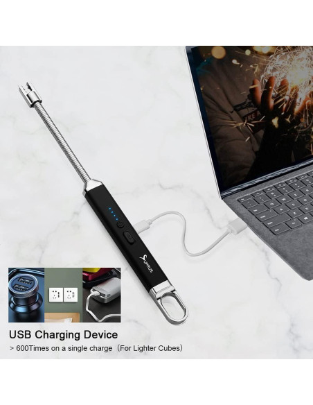 Encendedor Eléctrico SUPRUS Recargable USB Cuello Flexible 15.2cm