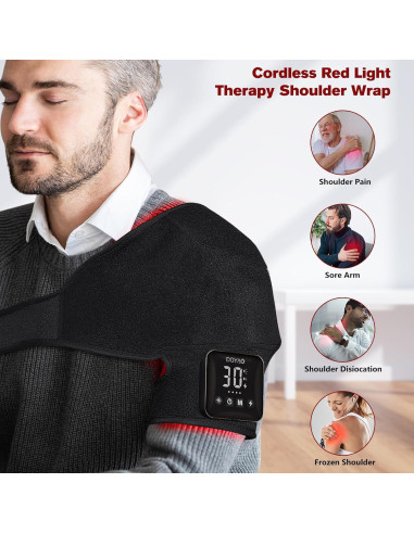 Terapia de Luz Roja Inalámbrica DGQY para Hombro 4000mAh