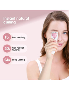 Rizador de Pestañas Calentado TOUCHBeauty TB-2003B Rosa 2