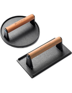 Prensa de Parrilla de Hierro Fundido Bellemain 2.13 kg 7" 2