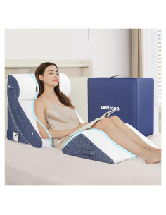 Juego de 4 Almohadas en Cuña Ortopédicas Welzona - Espuma Viscoelástica