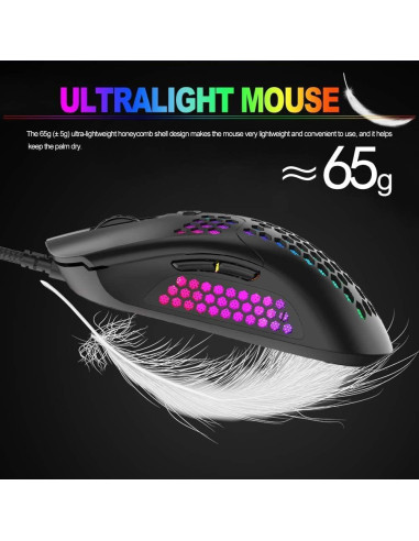 Teclado Mecánico ZIYOU LANG con Ratón RGB y Alfombrilla