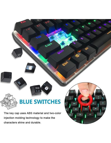 Teclado Mecánico ZIYOU LANG con Ratón RGB y Alfombrilla Teclado Mecánico ZIYOU LANG con Ratón RGB y Alfombrilla
