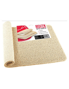 Alfombra de Baño Antideslizante Asvin 61x41 cm Beige PVC
