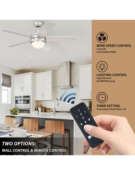 Control Remoto Universal para Ventilador de Techo Caisens 3 Velocidades