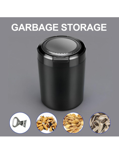 Cenicero de coche XIHUII con tapa y luz LED desmontable