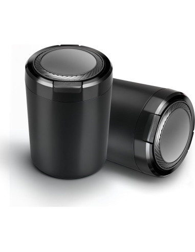 Cenicero de coche XIHUII con tapa y luz LED desmontable