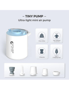 Bomba de Aire Portátil Flextailgear Tiny 1300mAh Azul 2