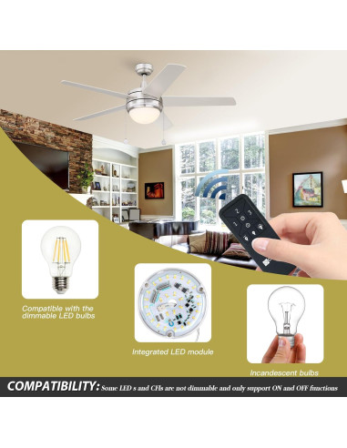 Control Remoto Universal para Ventilador de Techo Caisens 3 Velocidades