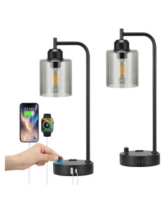 Set de 2 Lámparas de Escritorio Regulables Innqoo con USB