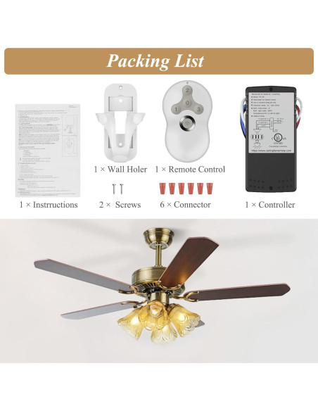 Control Remoto Universal para Ventilador de Techo Prichor RC-05+5R Control Remoto Universal para Ventilador de Techo Prichor RC-05+5R