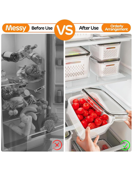 Contenedores de Almacenamiento de Alimentos Winproper 5 Piezas