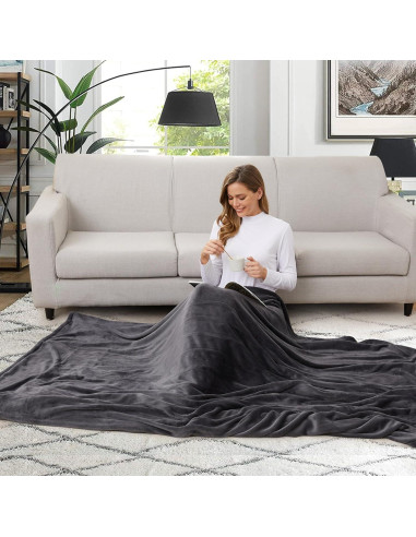 Manta Eléctrica Térmica SUNNY HEAT 127x152 cm 4 Niveles Calor