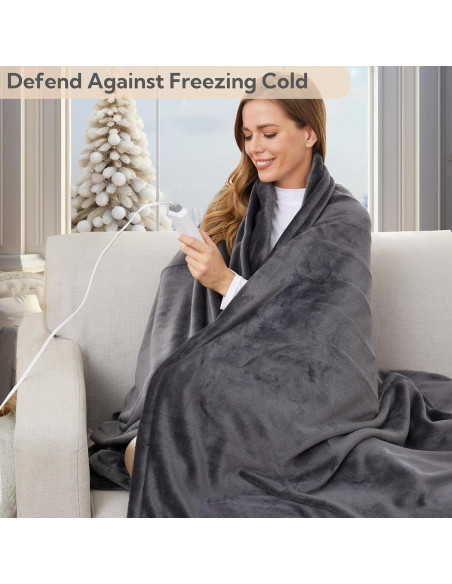 Manta Eléctrica Térmica SUNNY HEAT 127x152 cm 4 Niveles Calor