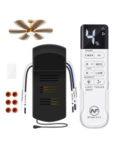 Kit Control Remoto Ventilador Techo Kimmol 3 Velocidades 110V