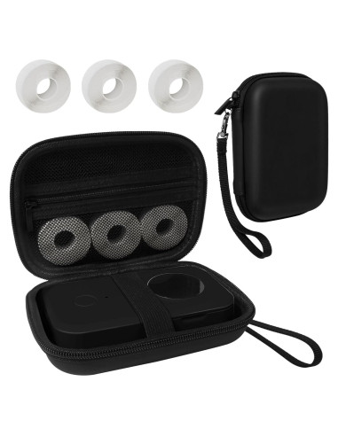 Funda Dura Negra para Impresoras de Etiquetas Phomemo, NELKO, NIIMBOT, JADENS